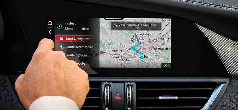 Alfa Romeo Giulia - Unutrašnjost - Višedodirni ekran